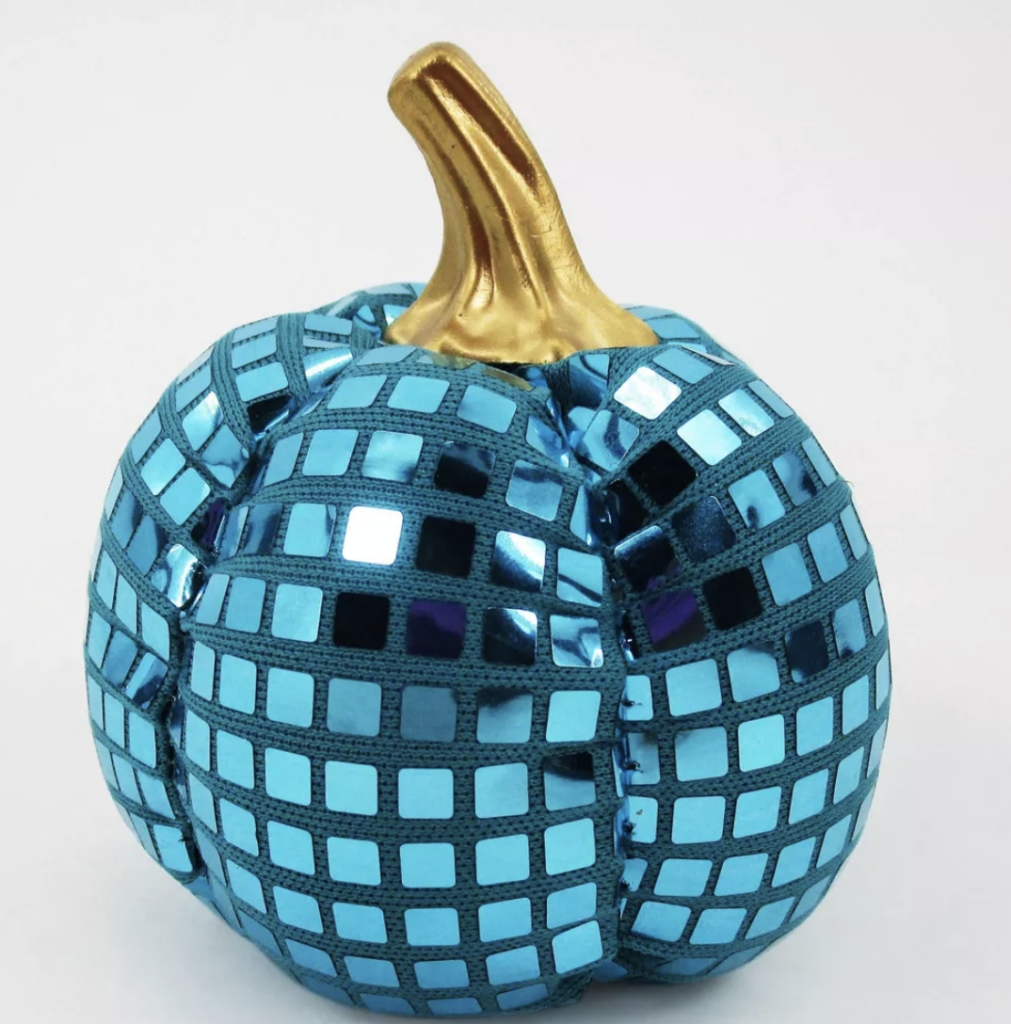 Small Fabric Disco Pumpkin